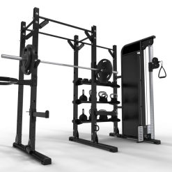 Jordan Ultimate Strength Half Rack With Functional Storage And Pulley
