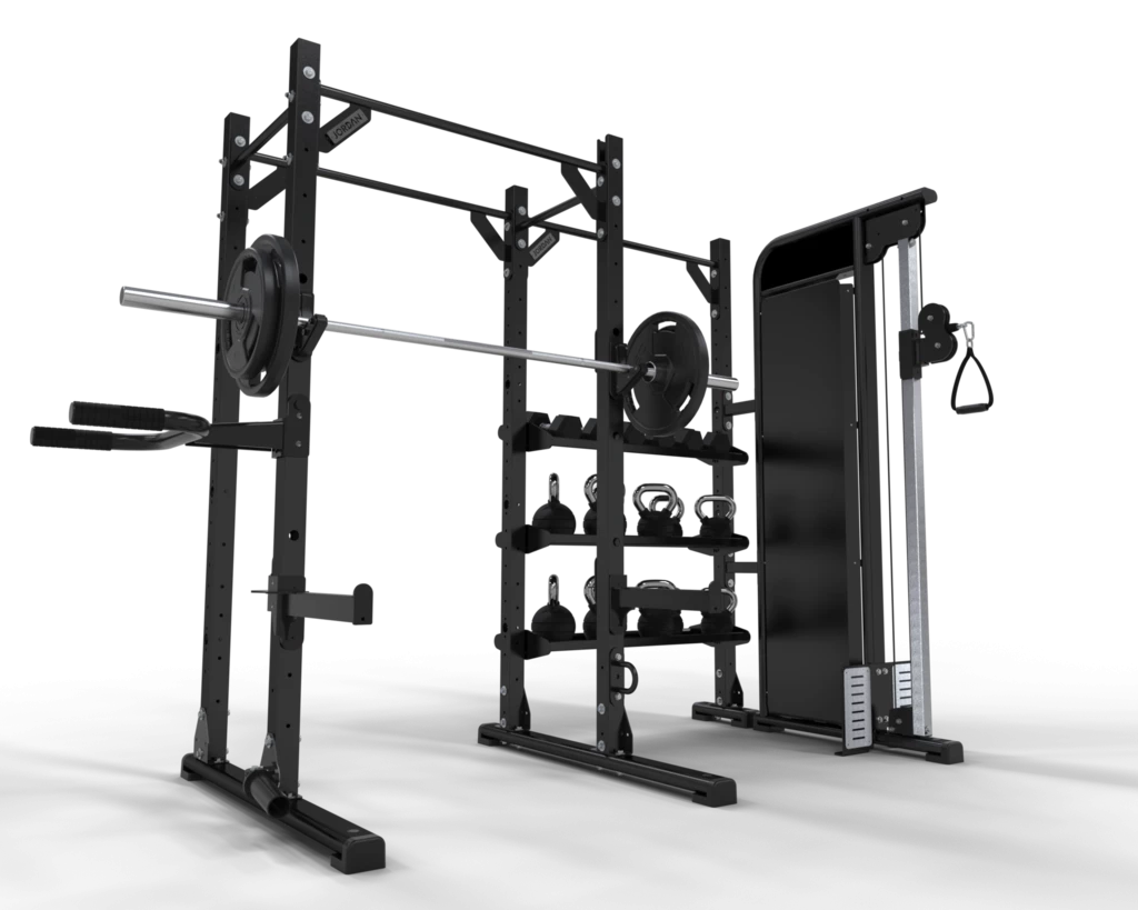 Jordan Ultimate Strength Half Rack With Functional Storage And Pulley