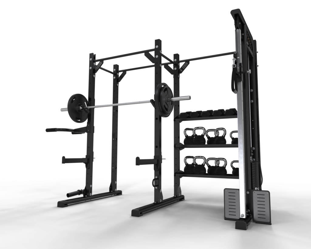 Jordan Ultimate Strength Half Rack With Functional Storage And Pulley