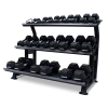 Jordan 12 Pair, 3 Tier Hexagonal Dumbbell Rack With Trays Dumbbell Racks