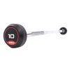 Strength Jordan Rubber Barbells Solid Ends With Straight Bars (up To 45kg)