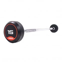 Jordan Rubber Barbell Set 10-45kg Solid Ends With Straight Bars