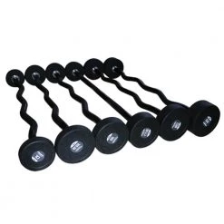 Primal Strength Premium Rubber Nero Barbell Set 10-45kg 10 Pair Set