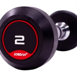 Jordan Classic Rubber Dumbbell Set 2-20kg Dumbbell & Rack Sets
