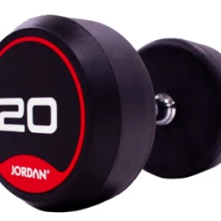 Jordan Classic Rubber Dumbbell Set 2-20kg Dumbbell & Rack Sets