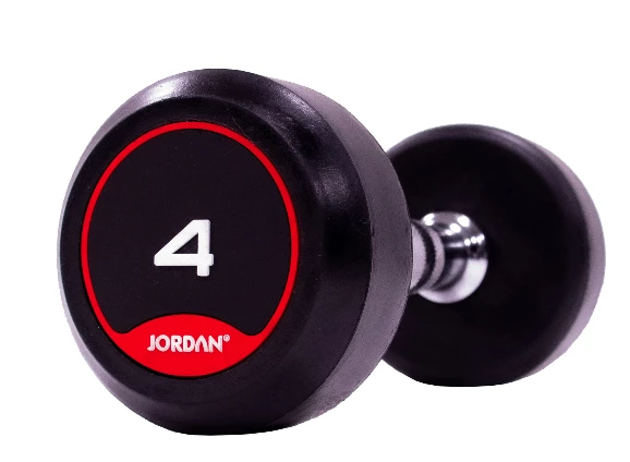 Jordan Classic Rubber Dumbbell Set 2-20kg With Rack