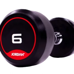 Jordan Classic Rubber Dumbbell Set 2-20kg With Rack