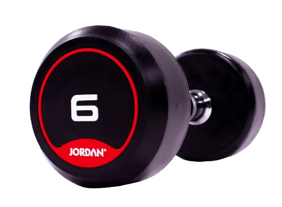 Jordan Classic Rubber Dumbbell Set 2-20kg With Rack