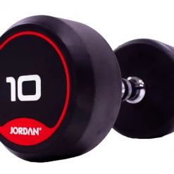 Jordan Classic Rubber Dumbbell Set 2-20kg With Rack