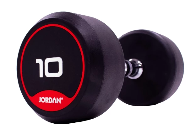 Jordan Classic Rubber Dumbbell Set 2-20kg With Rack