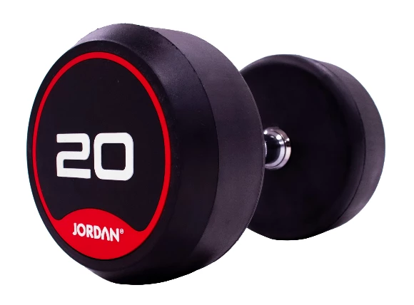 Jordan Classic Rubber Dumbbell Set 2-20kg With Rack