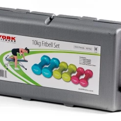 York Fitness York 10 KG Vinyl Fitbell Set In Case