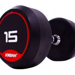 Jordan Classic Rubber Dumbbell Set 2.5-30kg Dumbbell & Rack Sets