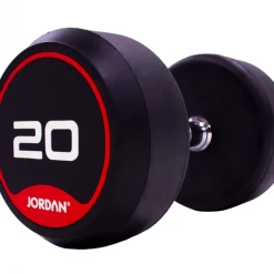 Jordan Classic Rubber Dumbbell Set 2.5-30kg Dumbbell & Rack Sets