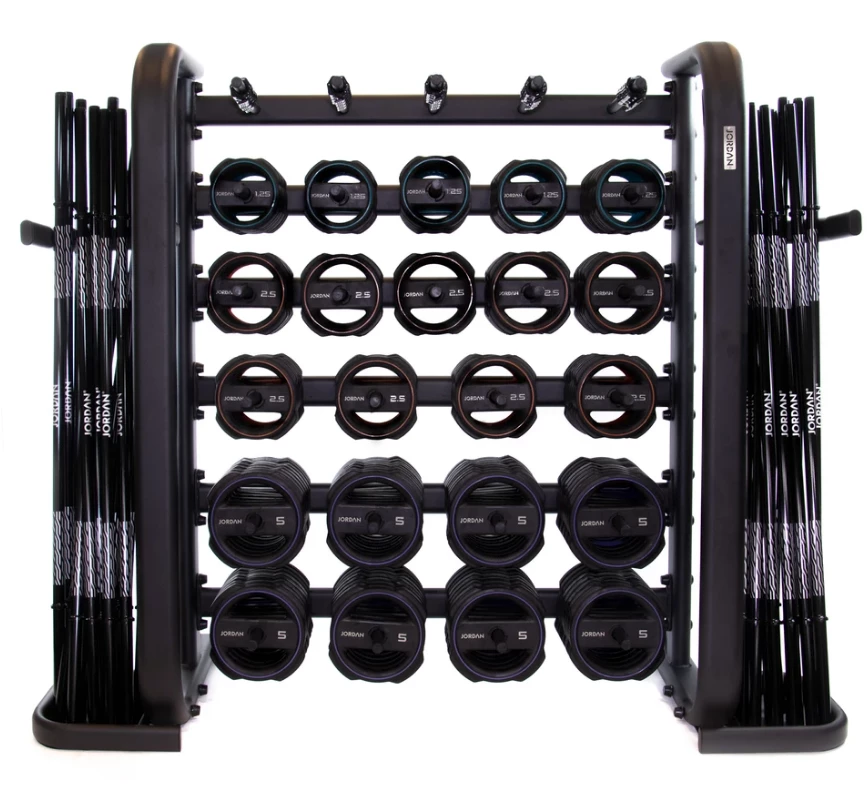 Jordan Ignite Pump X Rubber Studio Barbell Sets + Rack
