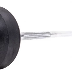 Jordan Rubber Barbell Set 10-45kg Solid Ends With Straight Bars And Rack Strength