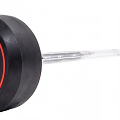 Jordan Rubber Barbell Set 10-45kg Solid Ends With Straight Bars And Rack Strength