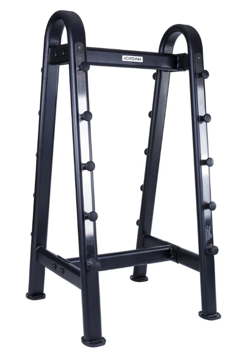 Jordan Rubber Barbell Set 10-45kg Solid Ends With Straight Bars And Rack Strength
