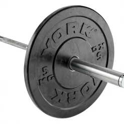 York Fitness York Coloured Olympic Rubber Bumper Plates (Up To 25kg) Strength