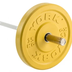York Fitness York Coloured Olympic Rubber Bumper Plates (Up To 25kg) Strength