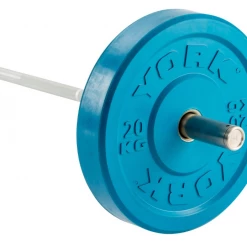 York Fitness York Coloured Olympic Rubber Bumper Plates (Up To 25kg) Strength