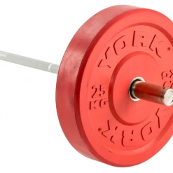 York Fitness York Coloured Olympic Rubber Bumper Plates (Up To 25kg) Strength