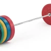 York Fitness Strength York Barbell 170 KG Olympic Coloured Rubber Bumper Plate Training Set