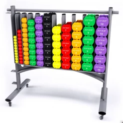 Jordan Ignite Studio Dumbbells & Rack 42 Pairs 0.5-10kg