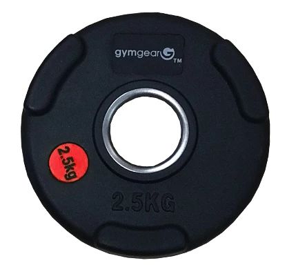 GymGear Rubber Olympic Weight Plates (Tri-Grip) Strength