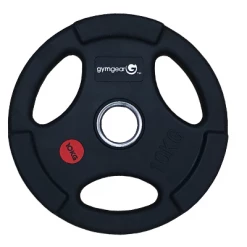 GymGear Rubber Olympic Weight Plates (Tri-Grip) Strength