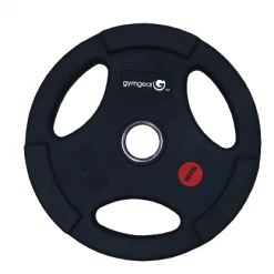 GymGear Rubber Olympic Weight Plates (Tri-Grip) Strength