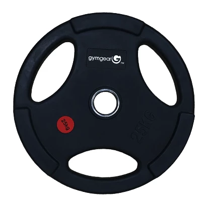 GymGear Rubber Olympic Weight Plates (Tri-Grip) Strength