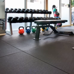 Swiss Barbell Rubber Gym Flooring 1m X 1m (10 Pack)