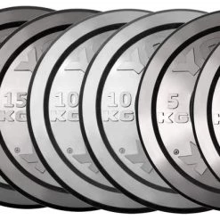 York Fitness York Olympic Bumper Plate Set - 100kg Strength