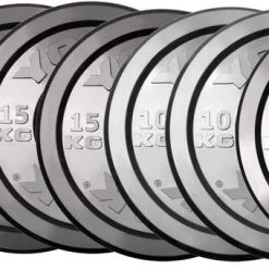 York Fitness York Olympic Bumper Plate Set - 150kg