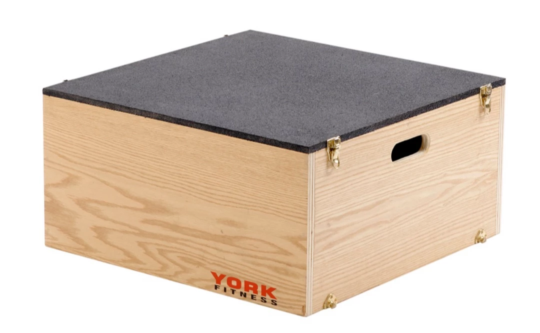 York Fitness York 12" Stackable Set-Up Plyo Box Functional Training