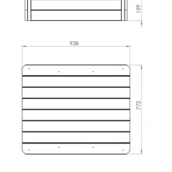 EXIT Toys Aksent Wooden Sandpit