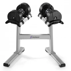Dumbbell & Rack Sets Stairmaster Twistlock Adjustable Dumbbells - 2-20kg With Stand