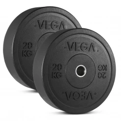 VEGA Fitness ECO Rubber Crumb Olympic Bumper Plates - 200kg Set Bumper Discs
