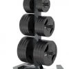 Strength Escape Nucleus Urethane Grip Plates Set With Weight Tree