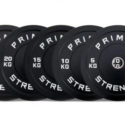 Primal Strength Black Bumper Plates (up To 25kg)