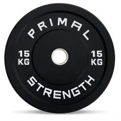 Primal Strength Black Bumper Plates (up To 25kg)