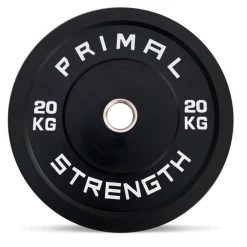 Primal Strength Black Bumper Plates (up To 25kg)