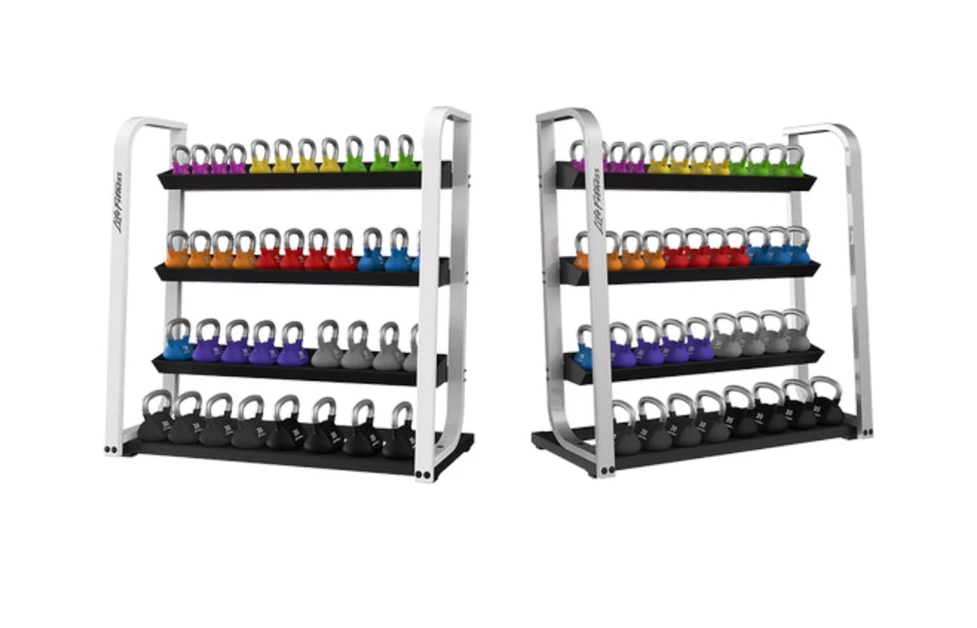 Life Fitness Studio Kettlebell Set & Rack