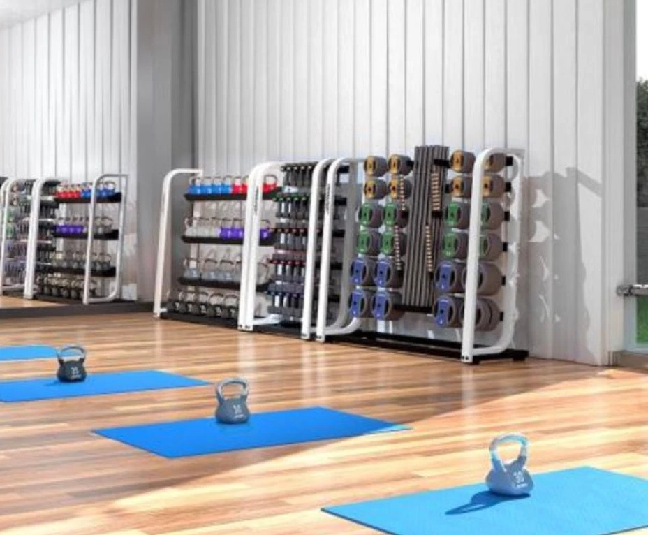 Life Fitness Studio Kettlebell Set & Rack