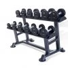 Strength Physical Company PU Dumbbell Sets With Saddle Racks