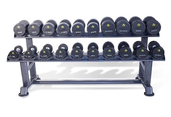 Strength Physical Company PU Dumbbell Sets With Saddle Racks