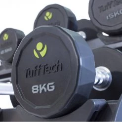 Strength Physical Company PU Dumbbell Sets With Saddle Racks