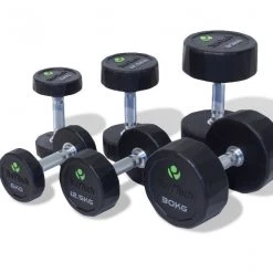 Strength Physical Company PU Dumbbell Sets With Saddle Racks