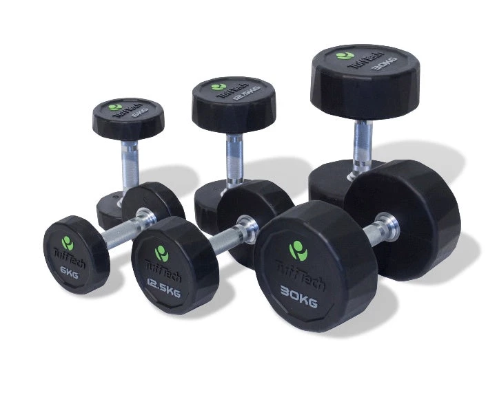 Strength Physical Company PU Dumbbell Sets With Saddle Racks